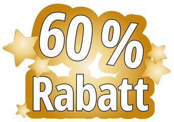 60 Prozent Rabatt