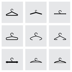 Vector hanger icon set