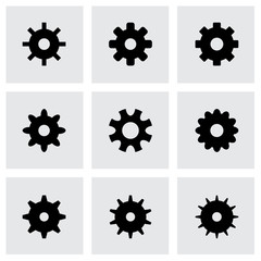 Vector gear icon set
