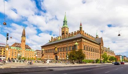Foto op Canvas View of Copenhagen city hall, Denmark © Leonid Andronov