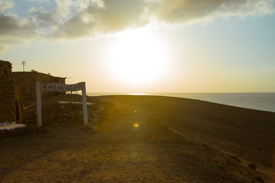 sea view sunset at Lanzarote © very_ulissa