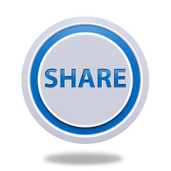 share circular icon on white background