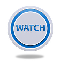 watch circular icon on white background