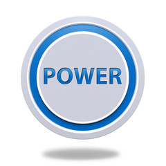 power circular icon on white background