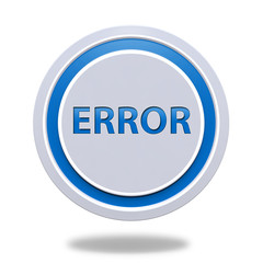 error circular icon on white background