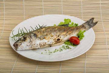 Grilled seabass