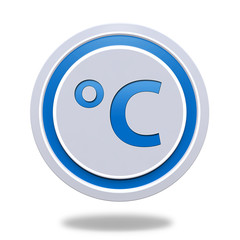 Celsius circular icon on white background