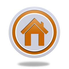 Fototapeta premium home circular icon on white background