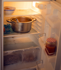 Dirty refrigerator