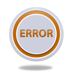 error circular icon on white background