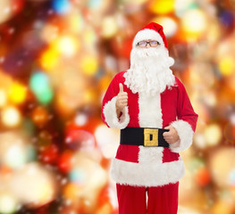 man in costume of santa claus