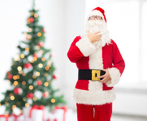 man in costume of santa claus