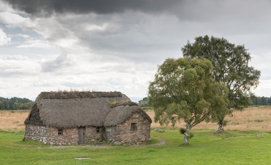 Fototapeta na wymiar Cottage at Culloden Battlefield