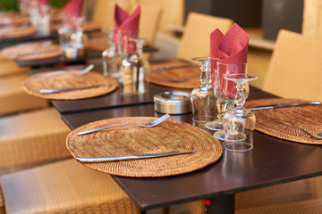 Restaurant table in Provence