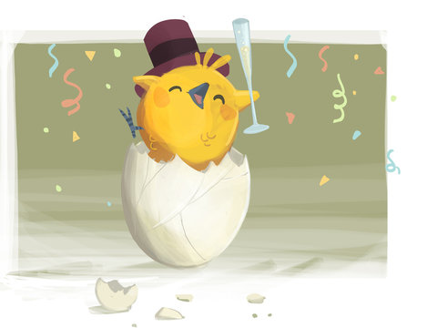 pollito celebraci&oacute;n