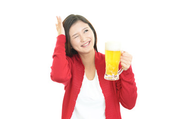 ビールを飲みすぎた女性 © Liza5450