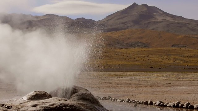 El Tatio geyser, 4320 meters above sea level, Chile.