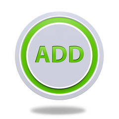 add circular icon on white background