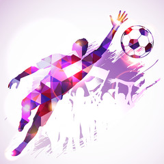 Obrazy na Szkle  Bramkarz piłki nożnej
