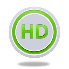 HD circular icon on white background