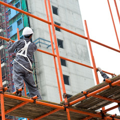 at construction site