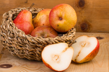 Pears in Basket still life