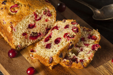 Homemade Festive Cranberry Bread