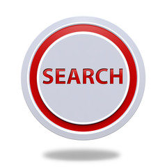 search circular icon on white background