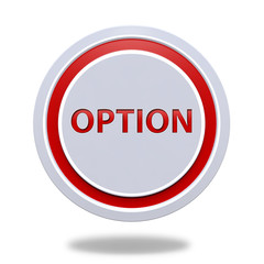 option circular icon on white background