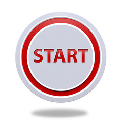 start circular icon on white background