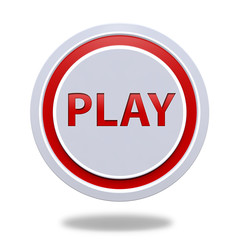 play circular icon on white background
