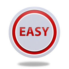 easy circular icon on white background