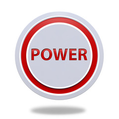 power circular icon on white background