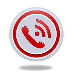 calls circular icon on white background