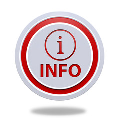 information circular icon on white background