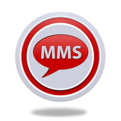mms circular icon on white background
