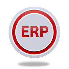 ERP circular icon on white background
