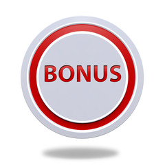 Bonus circular icon on white background