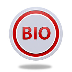 Bio circular icon on white background