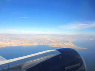 Alicante and bay from the sky