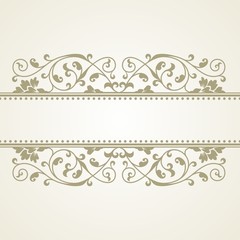 Floral pattern for invitation or greeting card.