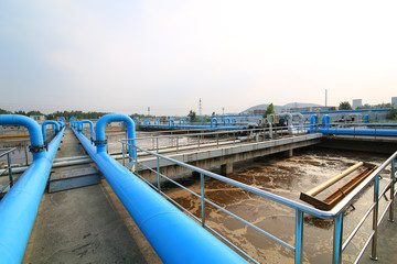 Part of the sewage treatment plant scene