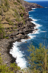 Obraz premium Rugged coastline of Maui, Hawaii