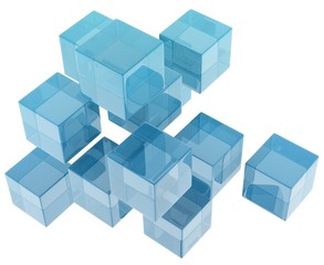glass cubes