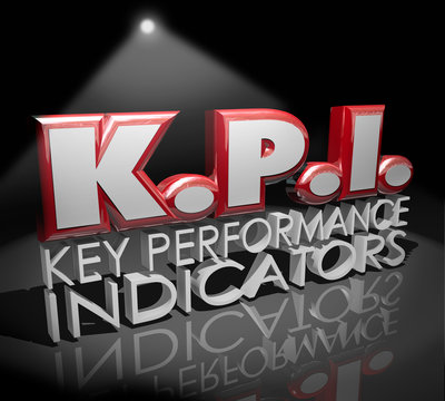 KPI Key Performance Indicators Words Spotlight Evaluation Review