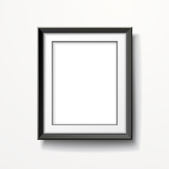 blank picture frame isolated on white