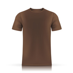 brown T-shirt template