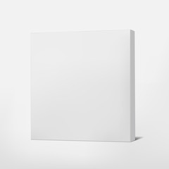package white cardboard box isolated on white