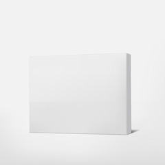 package white cardboard box isolated on white