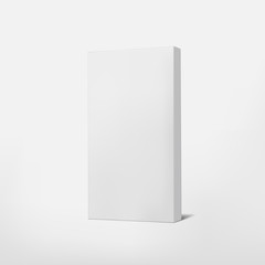 package white cardboard box isolated on white